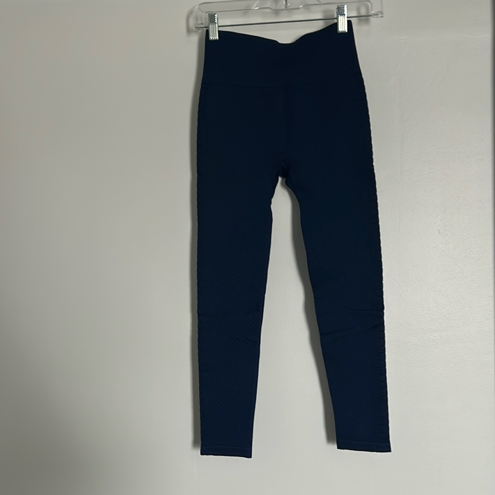 Zyia Navy Cross-ribbed Seamless Legging 7/8 24"